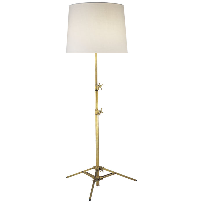 Visual Comfort Signature TOB 1010HAB-L Two Light Floor Lamp, Hand-Rubbed Antique Brass