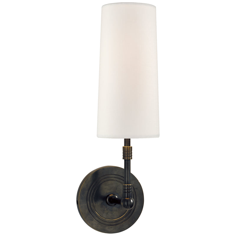Visual Comfort Signature TOB 2017BZ-L One Light Wall Sconce, Bronze