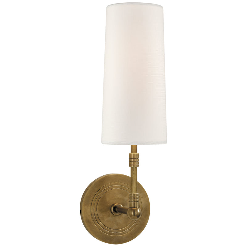 Visual Comfort Signature TOB 2017HAB-L One Light Wall Sconce, Hand-Rubbed Antique Brass