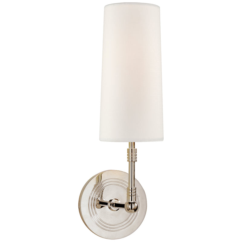 Visual Comfort Signature TOB 2017PN-L One Light Wall Sconce, Polished Nickel