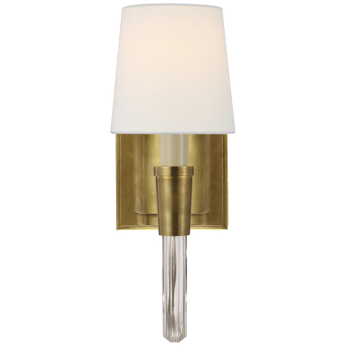 Visual Comfort Signature TOB 2032HAB-L One Light Wall Sconce, Hand-Rubbed Antique Brass