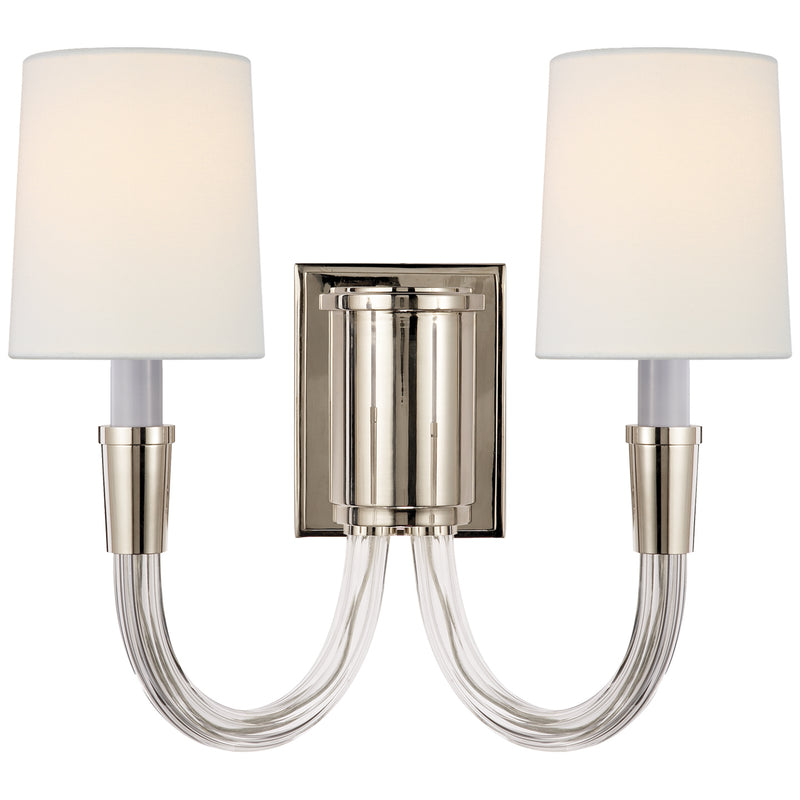 Visual Comfort Signature TOB 2033PN-L Two Light Wall Sconce, Polished Nickel