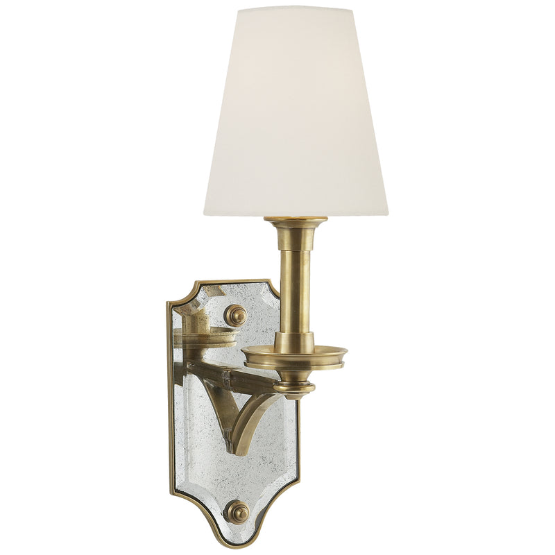 Visual Comfort Signature TOB 2330HAB-L One Light Wall Sconce, Hand-Rubbed Antique Brass
