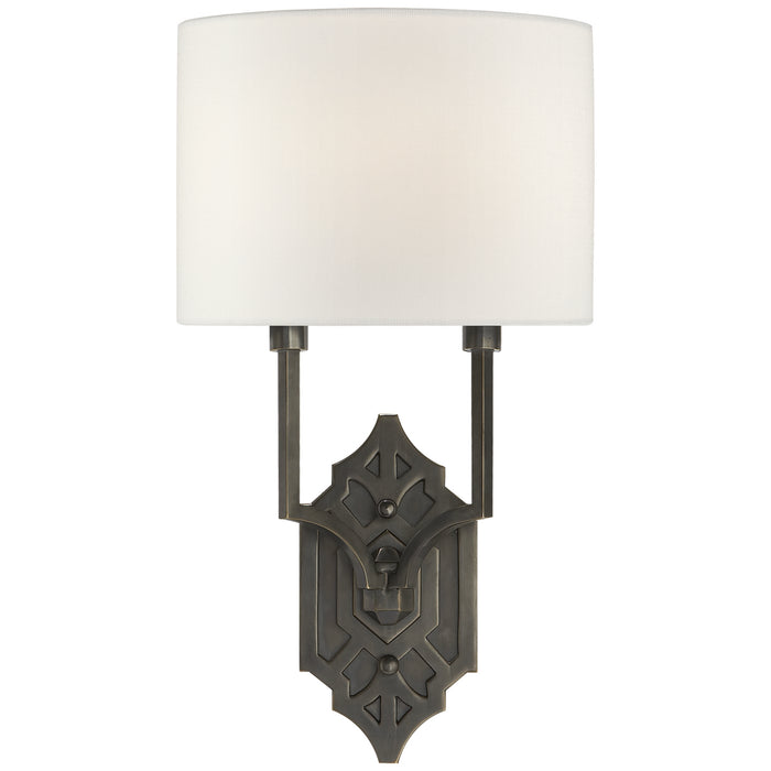 Visual Comfort Signature TOB 2600BZ-L Two Light Wall Sconce, Bronze