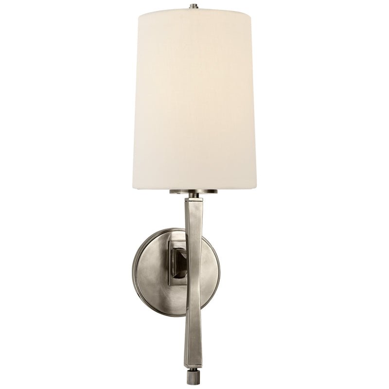Visual Comfort Signature TOB 2740AN-L One Light Wall Sconce, Antique Nickel