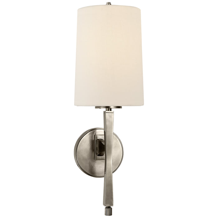 Visual Comfort Signature TOB 2740AN-L One Light Wall Sconce, Antique Nickel