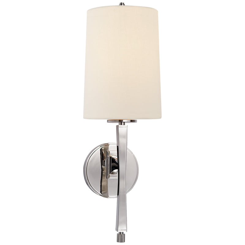 Visual Comfort Signature TOB 2740PN-L One Light Wall Sconce, Polished Nickel