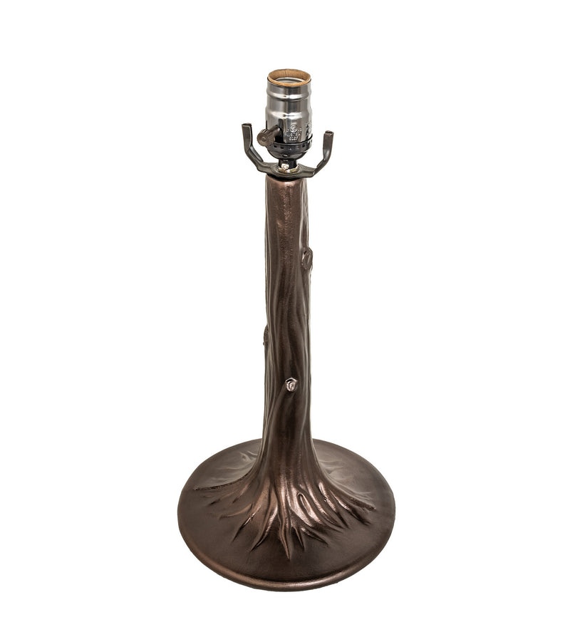 Meyda Tiffany 159766 One Light Table Base, Mahogany Bronze