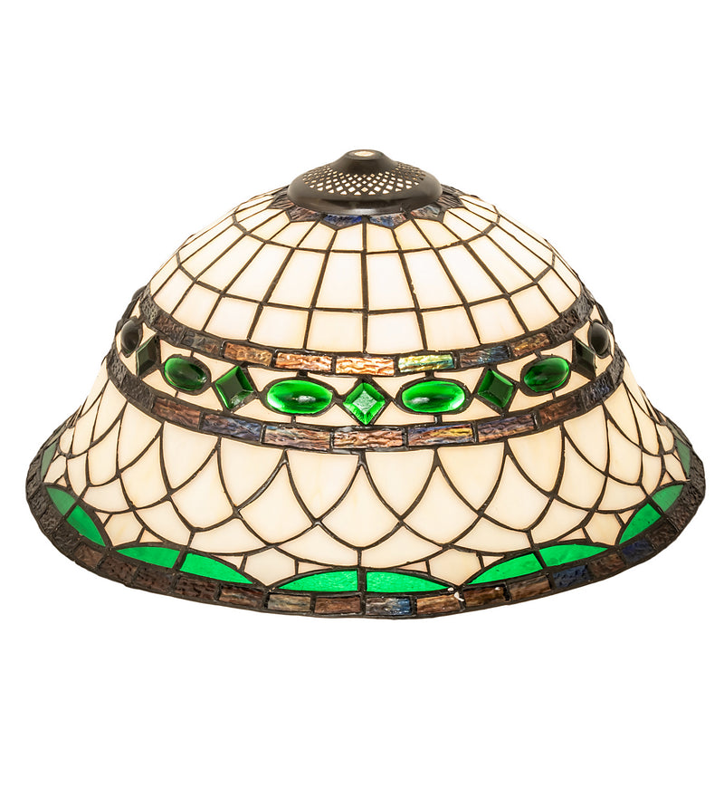 Meyda Tiffany 160087 One Light Table Lamp, Mahogany Bronze