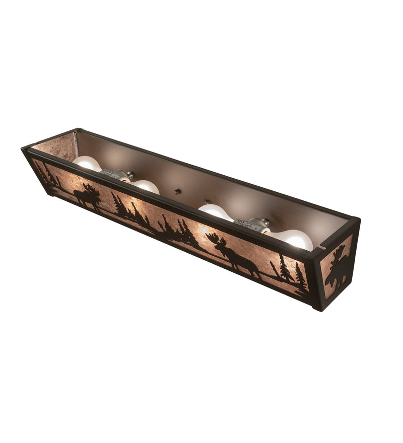 Meyda Tiffany 200522 Four Light Vanity, Oil Rubbed Bronze