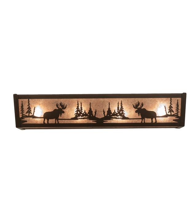 Meyda Tiffany 200522 Four Light Vanity, Oil Rubbed Bronze