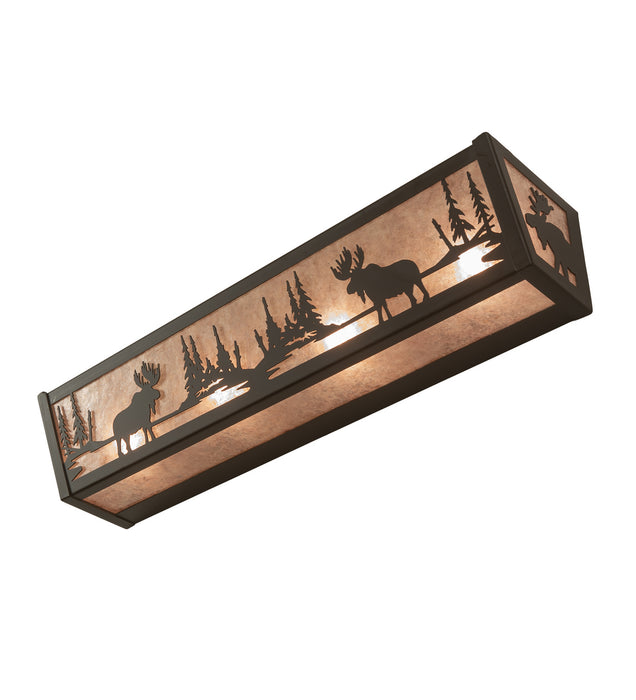 Meyda Tiffany 200522 Four Light Vanity, Oil Rubbed Bronze