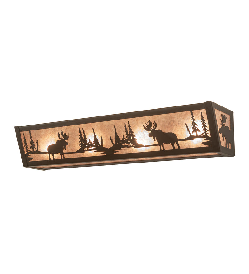 Meyda Tiffany 200522 Four Light Vanity, Oil Rubbed Bronze