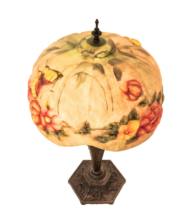 Meyda Tiffany 217667 Two Light Table Lamp, Mahogany Bronze