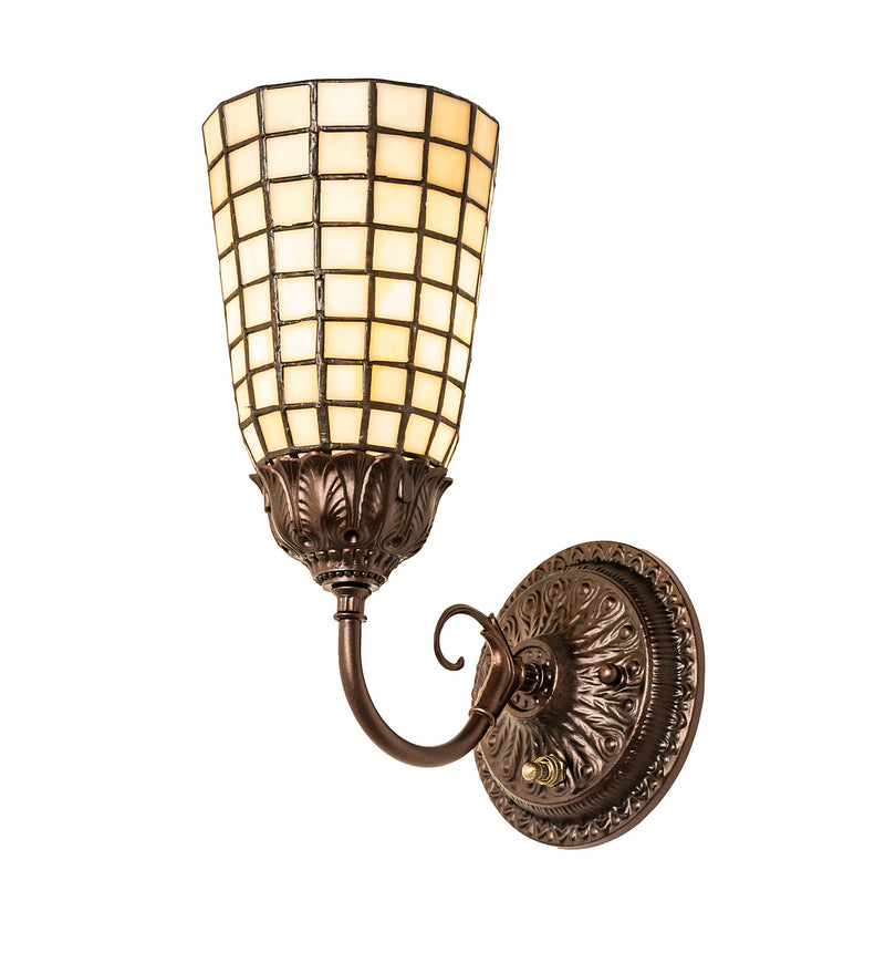 Meyda Tiffany 222636 One Light Wall Sconce, Mahogany Bronze