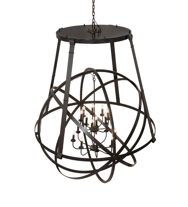 Meyda Tiffany 244484 LED Chandelier, Timeless Bronze