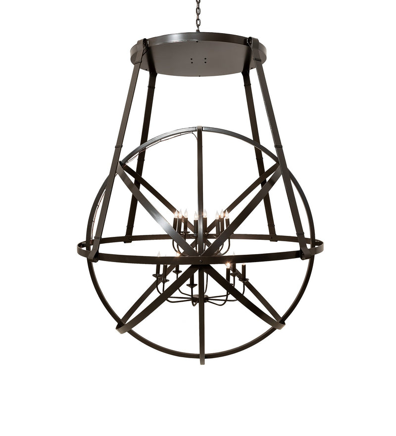 Meyda Tiffany 244484 LED Chandelier, Timeless Bronze