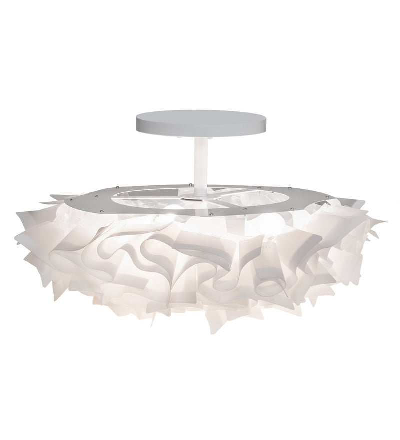 Meyda Tiffany 245493 LED Flushmount, White Powdercoat