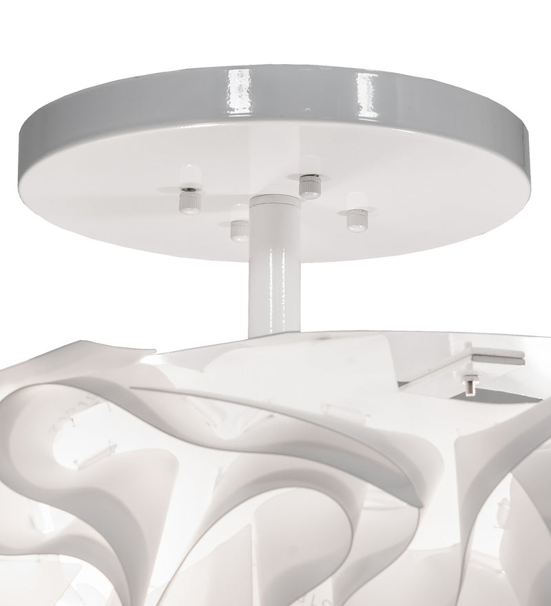 Meyda Tiffany 245493 LED Flushmount, White Powdercoat