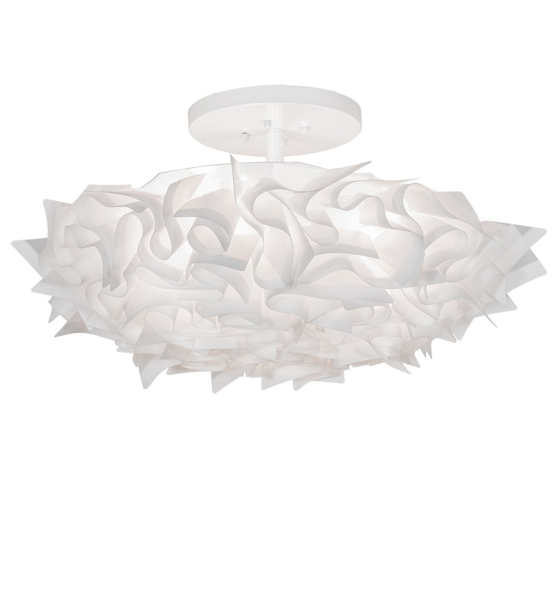 Meyda Tiffany 245493 LED Flushmount, White Powdercoat