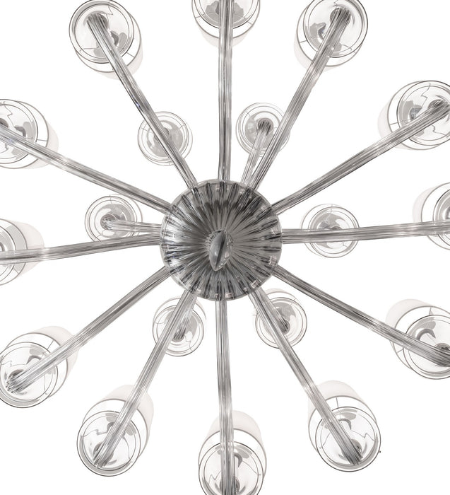 Meyda Tiffany 245498 LED Chandelier, Smoked Glass/Polished Nickel
