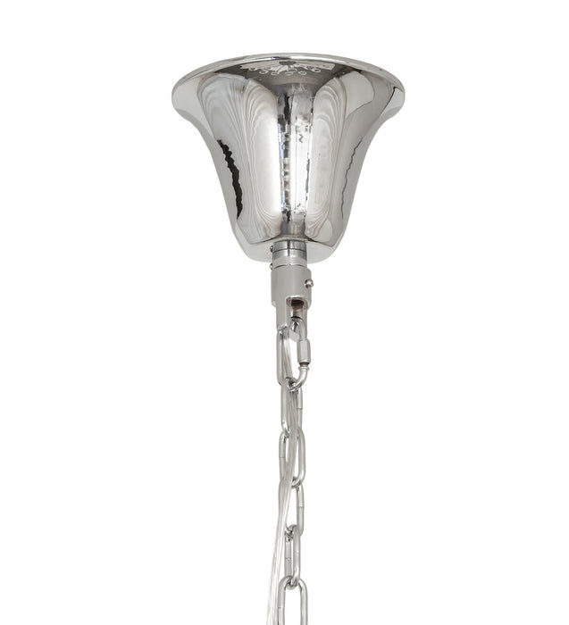 Meyda Tiffany 245498 LED Chandelier, Smoked Glass/Polished Nickel