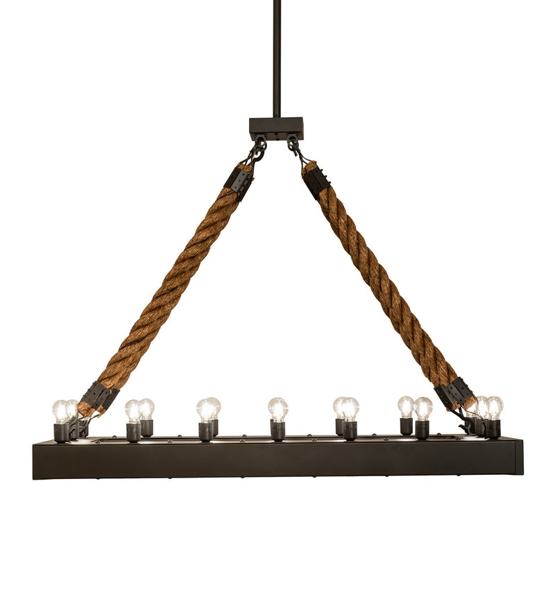 Meyda Tiffany 247606 16 Light Pendant, Wrought Iron
