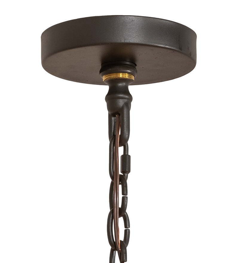 Meyda Tiffany 247815 12 Light Chandelier, Wrought Iron