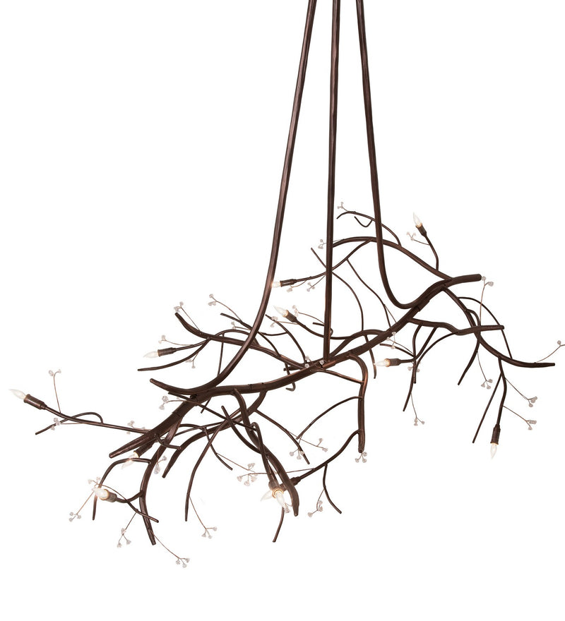 Meyda Tiffany 248710 LED Chandelier, Mahogany Bronze