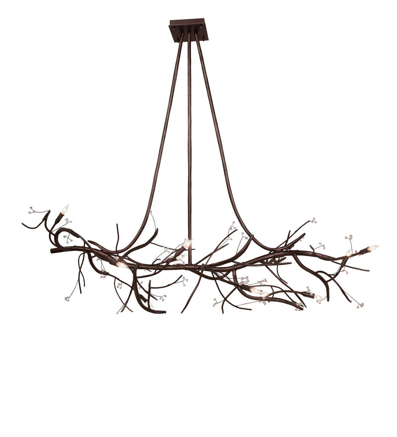 Meyda Tiffany 248710 LED Chandelier, Mahogany Bronze