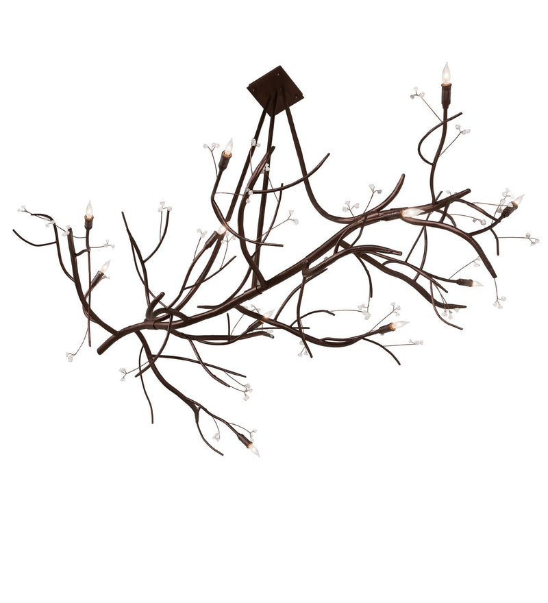 Meyda Tiffany 248710 LED Chandelier, Mahogany Bronze