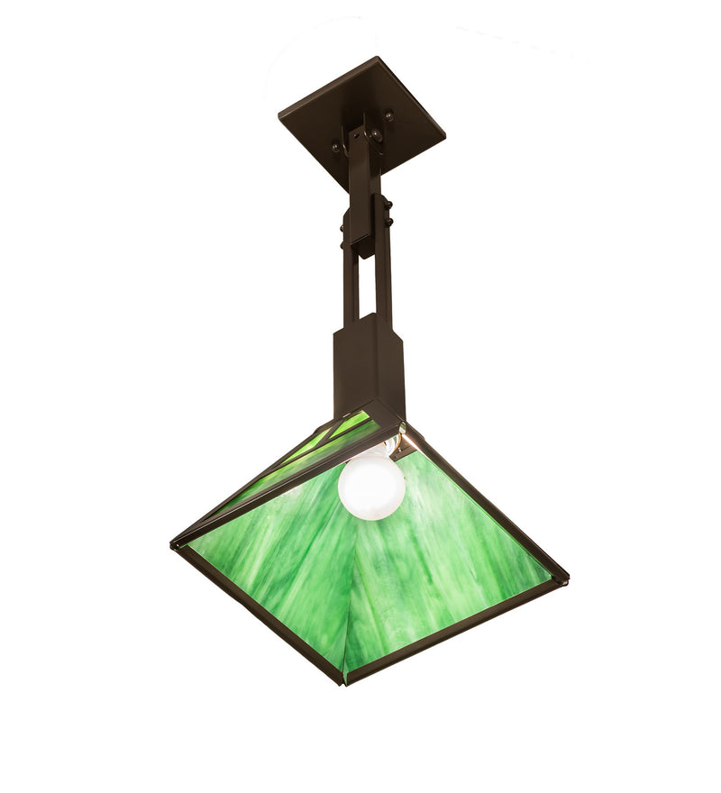 Meyda Tiffany 251019 One Light Pendant, Timeless Bronze