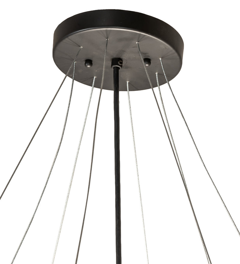 Meyda Tiffany 251273 Six Light Flushmount, Solar Black