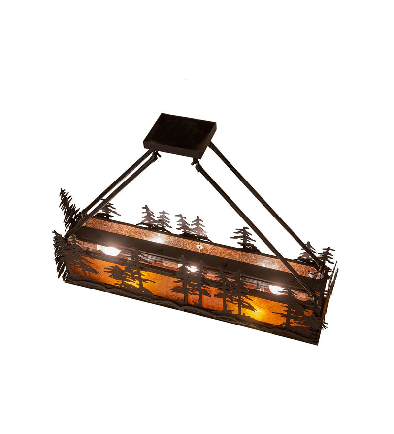 Meyda Tiffany 251323 Five Light Semi-Flushmount, Solar Black