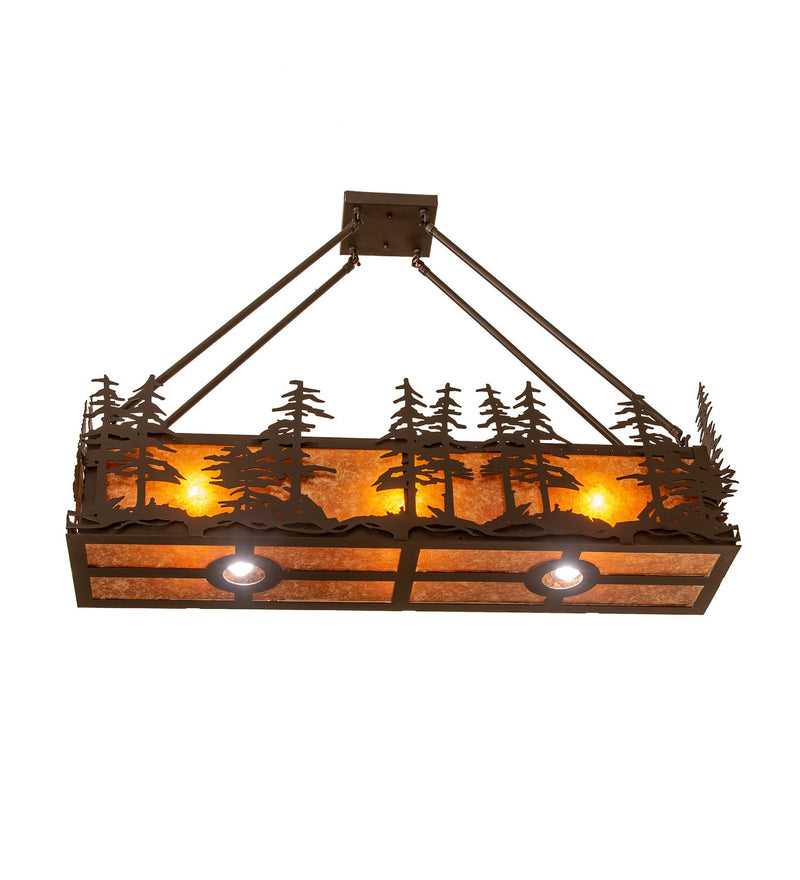 Meyda Tiffany 251323 Five Light Semi-Flushmount, Solar Black