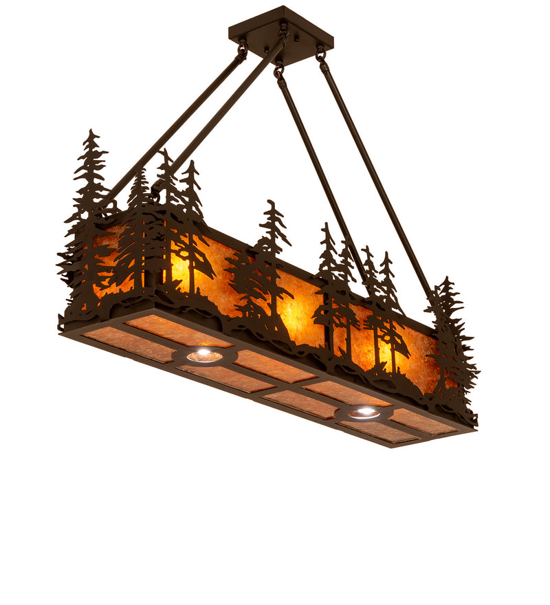 Meyda Tiffany 251323 Five Light Semi-Flushmount, Solar Black