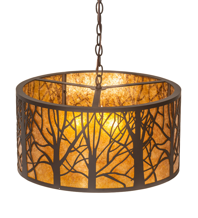 Meyda Tiffany 251387 Three Light Pendant, Oil Rubbed Bronze