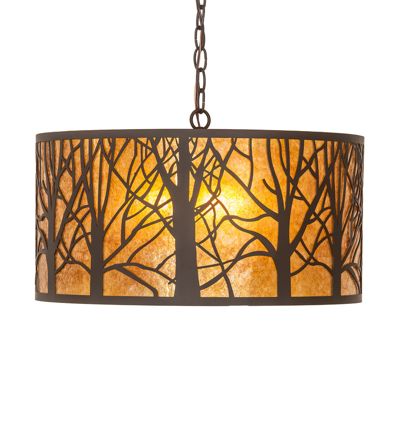 Meyda Tiffany 251387 Three Light Pendant, Oil Rubbed Bronze