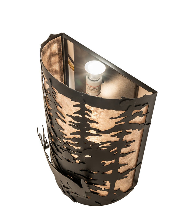 Meyda Tiffany 251455 Three Light Wall Sconce, Textured Black