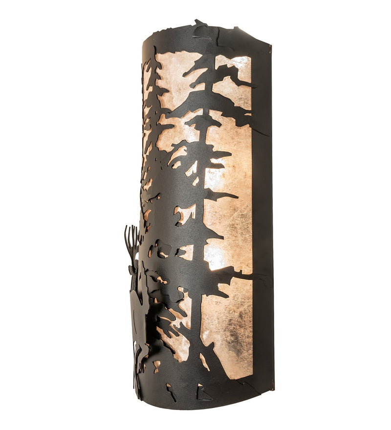 Meyda Tiffany 251455 Three Light Wall Sconce, Textured Black