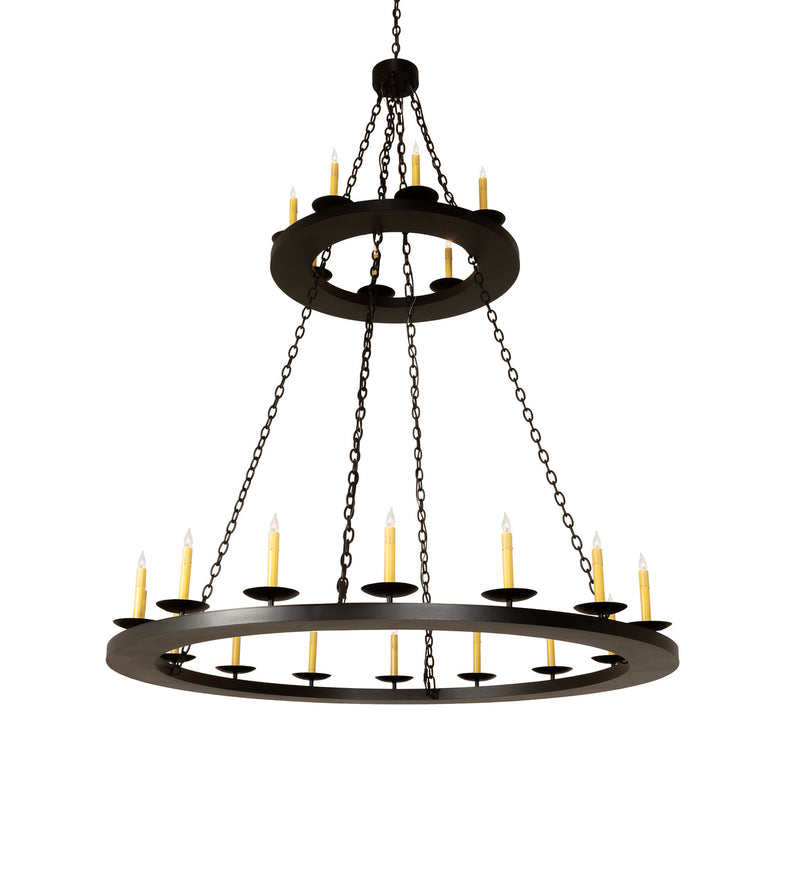 Meyda Tiffany 251559 24 Light Chandelier, Textured Black