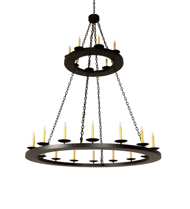 Meyda Tiffany 251559 24 Light Chandelier, Textured Black