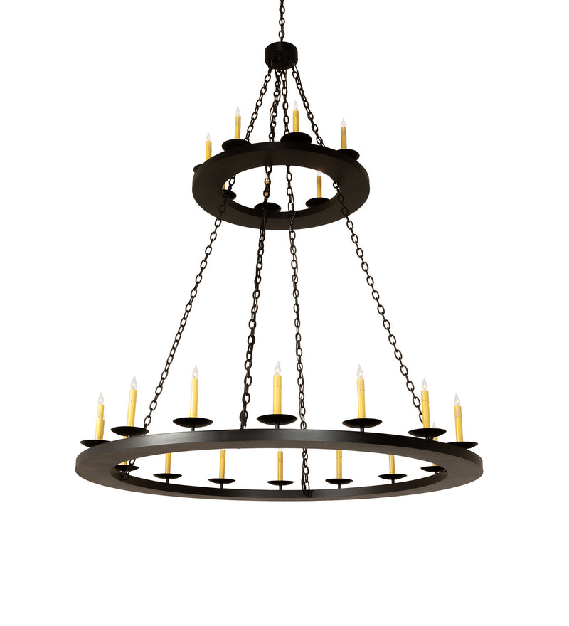 Meyda Tiffany 251559 24 Light Chandelier, Textured Black