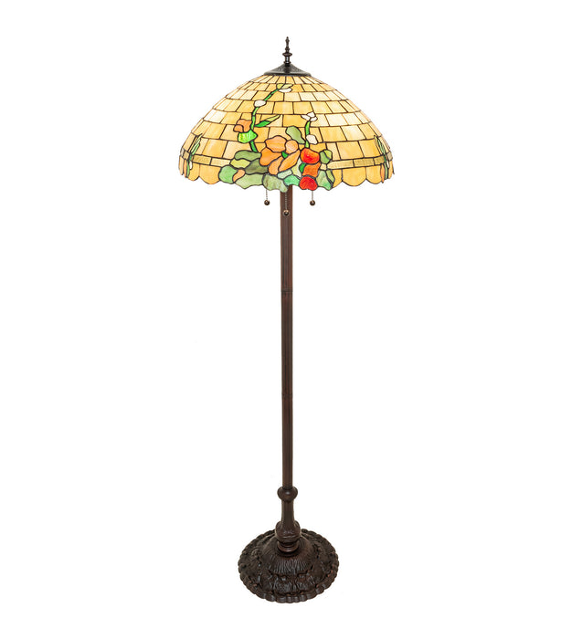 Meyda Tiffany 253416 Three Light Floor Lamp, Mahogany Bronze