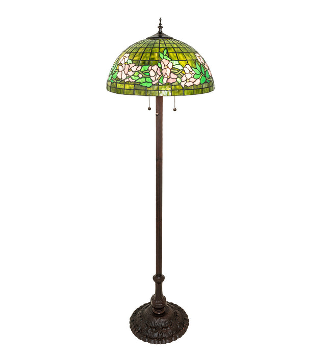 Meyda Tiffany 253417 Three Light Floor Lamp, Mahogany Bronze