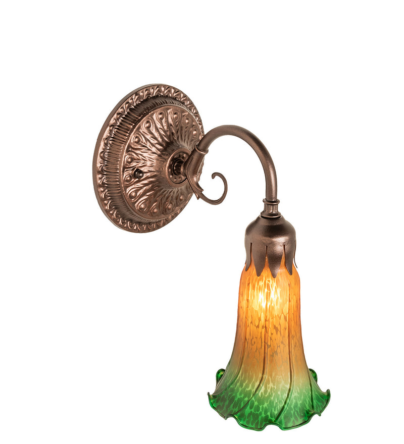 Meyda Tiffany 253600 One Light Wall Sconce, Mahogany Bronze