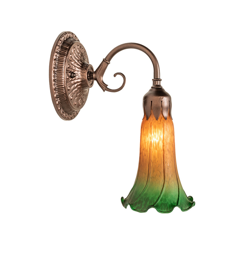 Meyda Tiffany 253600 One Light Wall Sconce, Mahogany Bronze