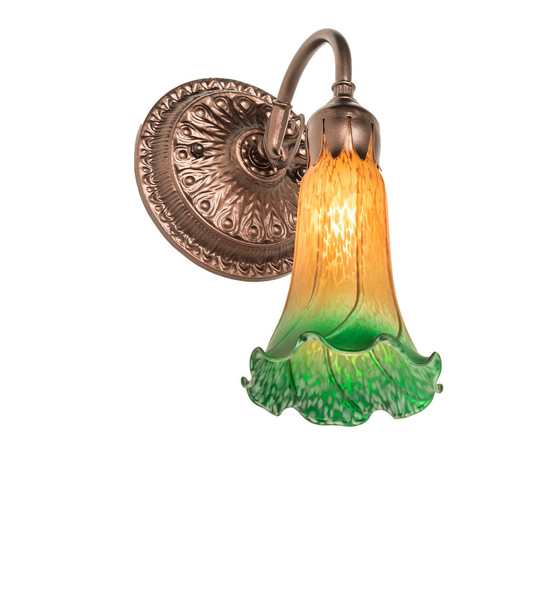 Meyda Tiffany 253600 One Light Wall Sconce, Mahogany Bronze