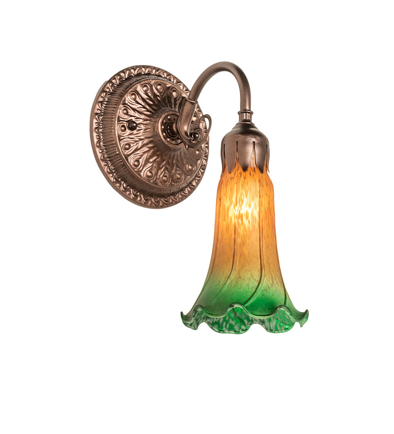 Meyda Tiffany 253600 One Light Wall Sconce, Mahogany Bronze