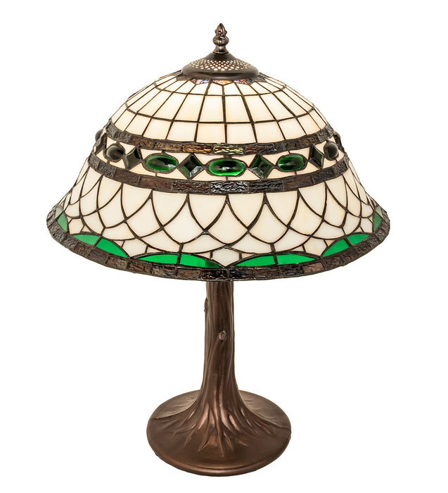 Meyda Tiffany 253627 One Light Table Lamp, Mahogany Bronze